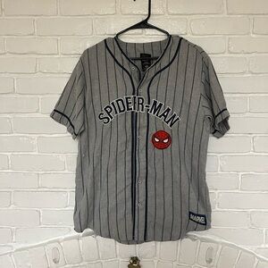 Mens marvel spider-man Peter Parker baseball shirt size medium
